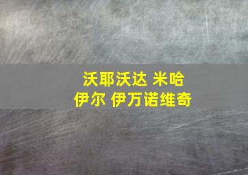 沃耶沃达 米哈伊尔 伊万诺维奇